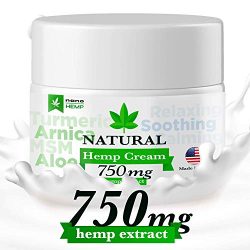 Hemp Cream Pain Relief, Organic Formula