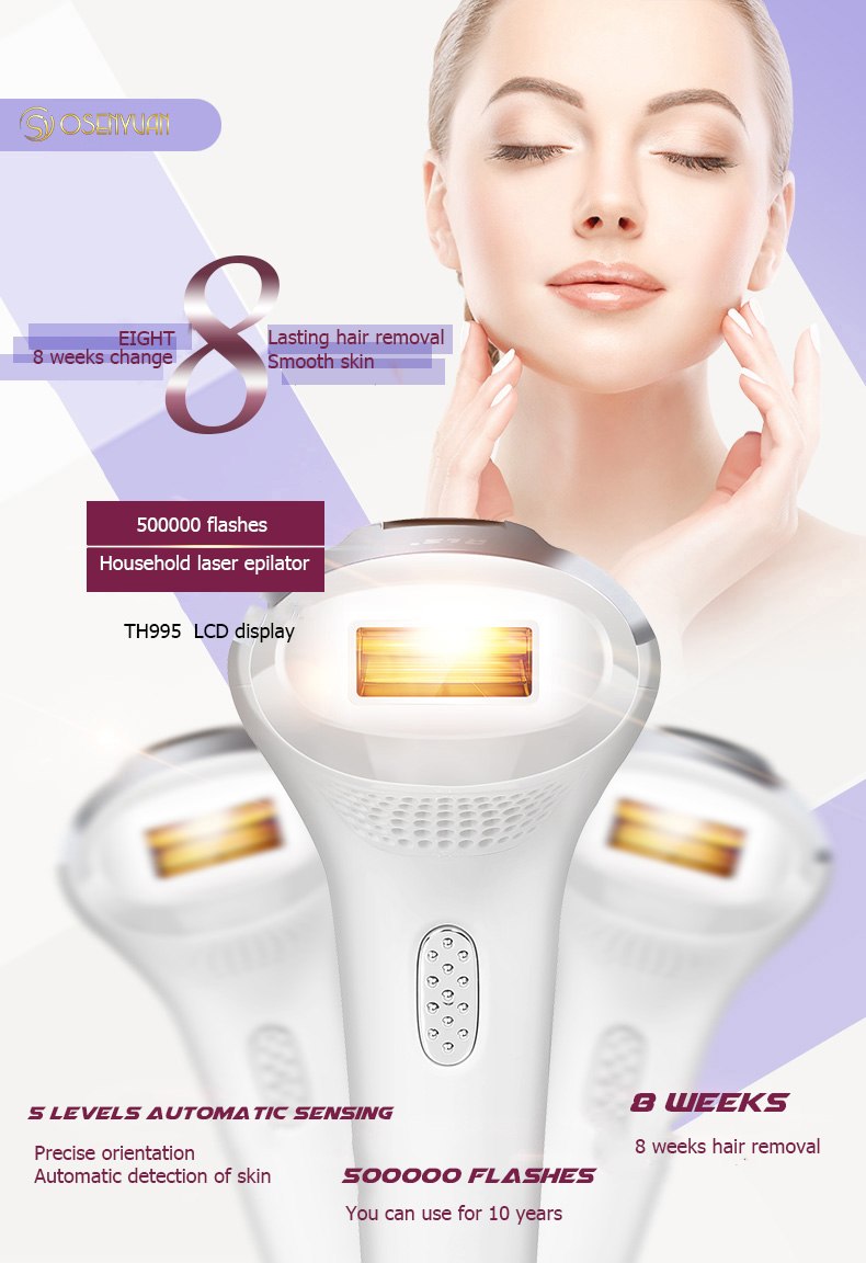 2018 depilador a laser for adult The Newest LCD 500000 times IPL epilator Permanent depiladora Laser Hair Removal Machine 14