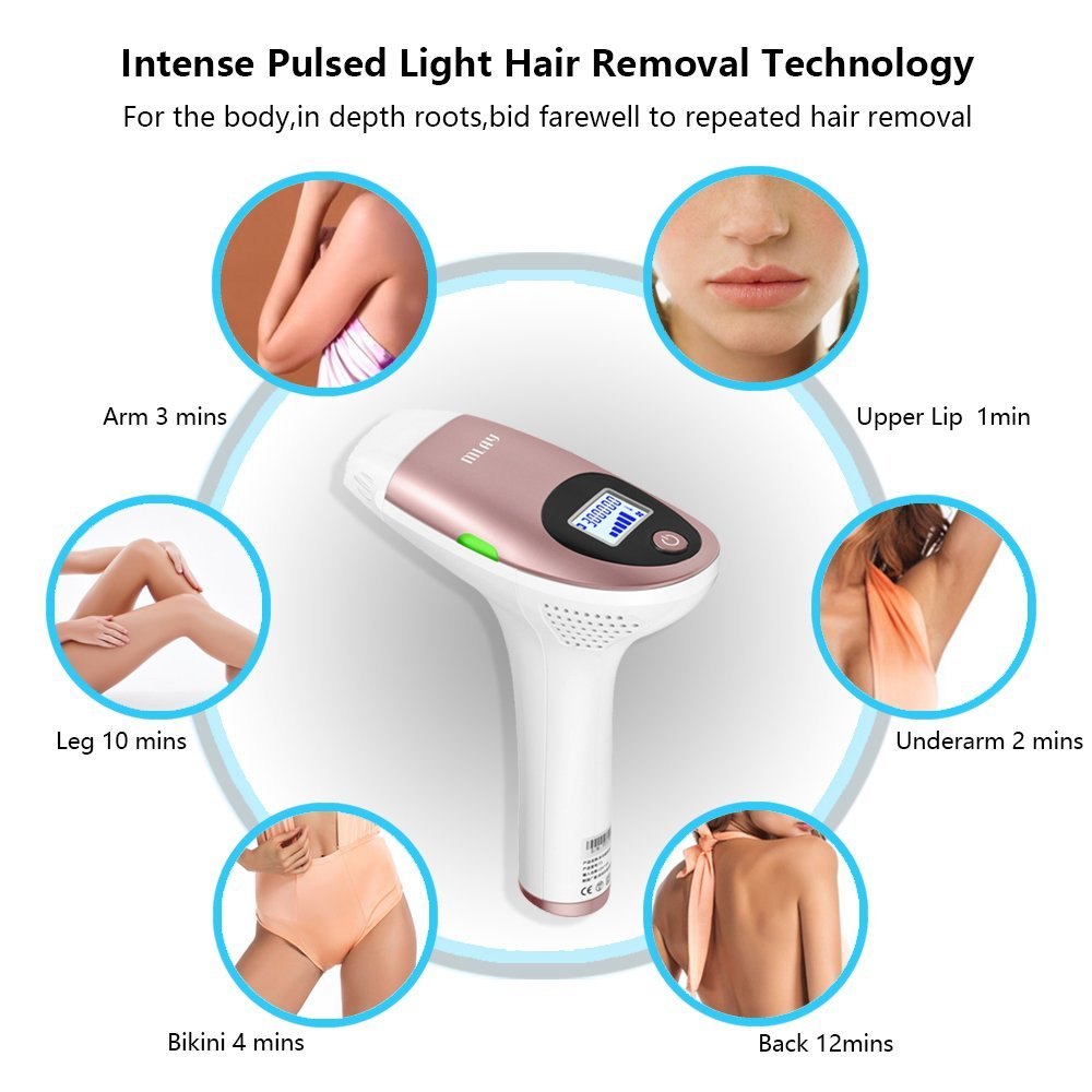 MLAY IPL Laser Hair Removal Machine Permanent Painless Women Hair Remover Epilator For Face Body Armpit Bikini Home Use Device 10