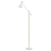 Novogratz x Globe 70" Floor Lamp, White, Matte Finish