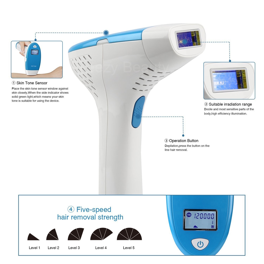 Mlay Portable home use skin rejuvenation ipl laser hair removal machine with hair removal lamp 300000 shots for Free Shipping 17