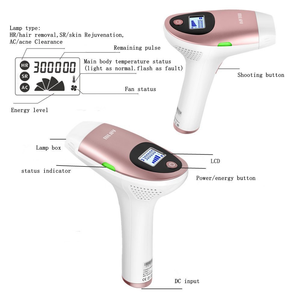 MLAY IPL Laser Hair Removal Machine Permanent Painless Women Hair Remover Epilator For Face Body Armpit Bikini Home Use Device 20