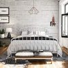Novogratz Bushwick Metal Bed, Queen White