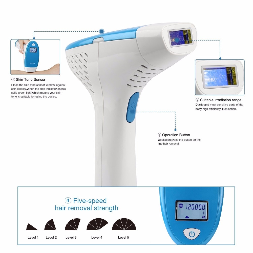 3 IN 1 IPL Laser Hair Removal Machine Permanent Face Body Hair Removal Device 300000 Flashes Electric depilador Acne clearance 14