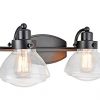 Aspen Creative , Two-Light Metal Bathroom Vanity Wall Light Fixture