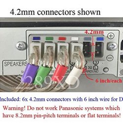 4.2mm Speaker Wire Connectors(Plugs) for Select Panasonic Home Theater
