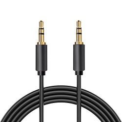 3.5 mm Male to Male Stereo Audio Cable, Gold Plated, Slim Connector