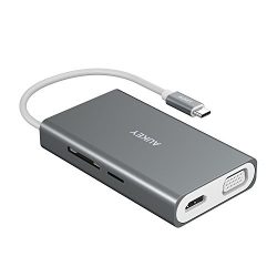 AUKEY USB C Hub [All in ONE] with Ethernet, 100W Power Delivery