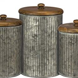Primitives by Kathy Tin Canisters, Galvanized Metal