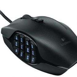 Logitech MMO Gaming Mouse, RGB Backlit, 20 Programmable Buttons