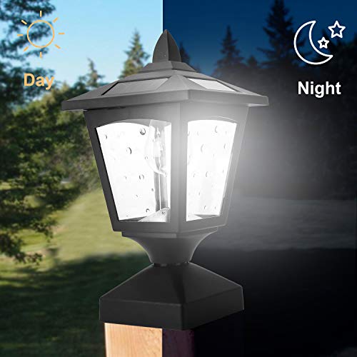4 x 4 Solar Post Lights Outdoor, Solar Lamp Post Cap Lights Best Offer ...