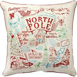 Primitives by Kathy Decorative Super North Pole Holiday Throw Pillow