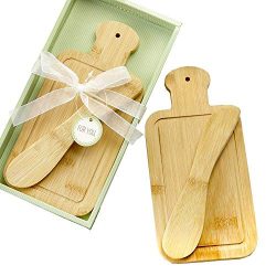 36 Fashioncraft Bamboo Wood Cheese Board And Spreader