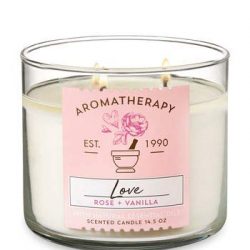 Bath & Body Works 3-Wick Aromatherapy Candle in LOVE