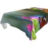 lightly Rectangle Tablecloth,Beautiful Butterflies Washable Polyester Table Cover