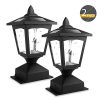 4 x 4 Solar Post Lights Outdoor, Solar Lamp Post Cap Lights