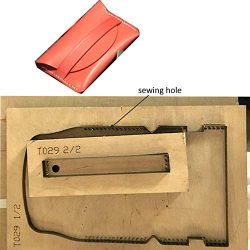 WellieSTR 1 Set DIY Leather Craft Card Holder die Cut Knife