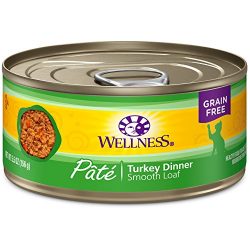 Wellness Natural Grain Free Wet Canned Cat Food, Turkey Pate