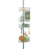 InterDesign Twigz Metal Wire Tension Rod Corner Shower Caddy