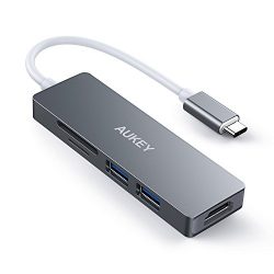 USB C Hub AUKEY Aluminum 5 in 1 USB C to HDMI Adapter