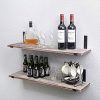 Industrial Rustic Wall Mounted Kitchen Wood Wall Shelf