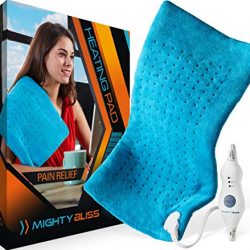 MIGHTY BLISSTM Large Electric Heating Pad for Back Pain and Cramps Relief