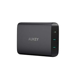 AUKEY USB C Charger with 60W Power Delivery 3.0 & Dual Port USB Charger