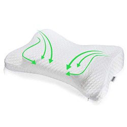 UUQ Memory Foam Cervical Pillow Contour Design for Sleeping