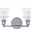 Aspen Creative, Two-Light Metal Bathroom Vanity Wall Light Fixture