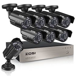 ZOSI 8-Channel HD-TVI 720P Video Security DVR Surveillance Camera Kit