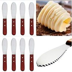 Boon Earthie 8 Knives butter spread wide sandwich knives cheese
