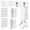 Cambridge Silversmiths Swirl Sand 89-Piece Flatware Set