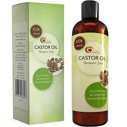 Cold Pressed Castor Oil Hair Growth Treatment - All Natural Anti Aging Antioxidant