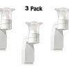Set of 3 White Flower-Top Wallflower Plug-in Diffusers for Home Fragrance 