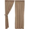 VHC Brands Farmhouse Window Sawyer Mill Tan Curtain Panel Pair