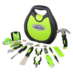 Apollo Tools 72 Piece Household Tool Set including Magnetic Wrist Band