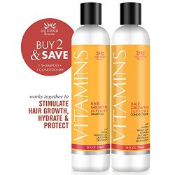 Nourish Beaute Vitamins Shampoo and Conditioner for Hair Loss
