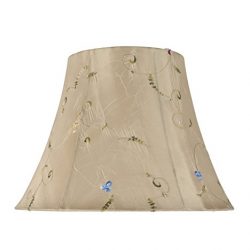 Aspen Creative Transitional Bell Shape Spider Construction Lamp Shade in Gold
