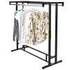 MyGift Stainless Steel Double Rod Hangrail Department Store Style