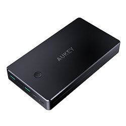 AUKEY 20000mAh Power Bank, Portable Charger with 2 Inputs