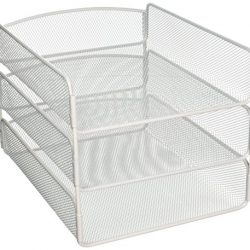Safco Products Onyx Mesh 3 Tray Desktop Organizer 3271WH