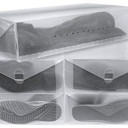 Greenco Clear Foldable Boot Storage Boxes