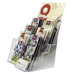 Clear-Ad - Acrylic Brochure Holder with Business Card Pocket