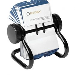 Rolodex Open Rotary Business Card File with 200 2-5/8 by 4 inch Card Sleeve