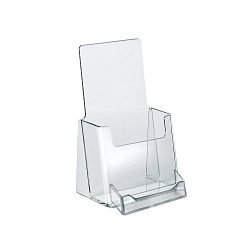 Azar Counter Trifold Brochure Holder with Business Card Pocket