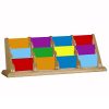 Wooden Mallet 12-Pocket Countertop Business Card Holder