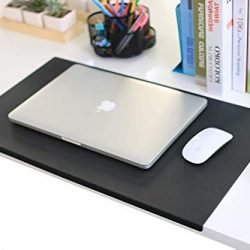 No Smell 23.6"x 13.8" with Full Lip Office Desk Pad Table Pad Blotter Protector Waterproof PU Surface Mouse Pad Desk Writing Mat
