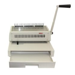 Tamerica 210PB Manual Comb Binding Machine, 20 Sheets Max. Punch Capacity