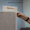 Double-Sided Office Cubicle Nameplate Sign Frame