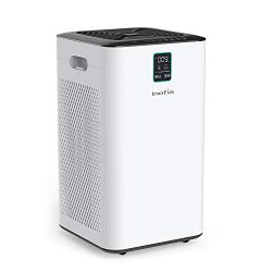 Inofia Air Purifier with True HEPA Air Filter, Wi-Fi Intelligent Control, Air Cleaner for Large Room, for Spaces Up to 1056 Sq Ft, Perfect for Home/Office with 2 Filters